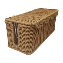 Cable Management Box Cord Storage Protection Decoration Holder Organizer for Office Desktop 13.5cm Height