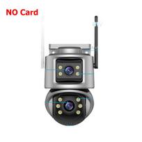 4K 8MP dvigubo objektyvo dvigubo ekrano PTZ kamera Wifi IP kamera 8MP HD saugumo CCTV vaizdo stebėjimo kamera automatinis sekimas iCsee P2P 8MP NO SD Card