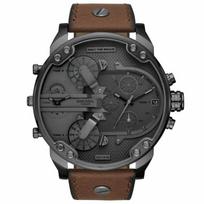 Diesel DZ7413 Ponas. Daddy 2.0 Chronograph Brown odinis vyriškas laikrodis 57 ruda