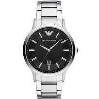 Emporio Armani AR11181 Vyriškas Renato laikrodis su juodu ciferblatu 43 black