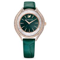 Swarovski 5644078 Crystalline Ovalinis Rožinio Atspalvio Žalias Moteriškas Laikrodis 35.5