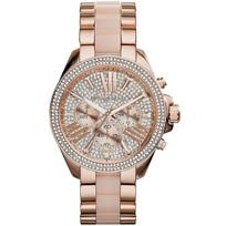 Michael Kors MK6096 Wren moteriškas rožinio aukso laikrodis 41 rožinio aukso spalvos