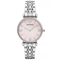Emporio Armani AR1779 moteriškas laikrodis Gianni T-Bar Pink 32 sidabrinės rožinės spalvos