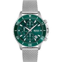 Hugo Boss 1513905 Admiral Chronograph Green Dial vyriškas laikrodis 45 žalia