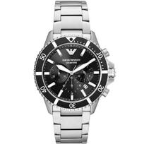 Emporio Armani AR11360 Nardytojo vyriškas laikrodis 43 sidabras