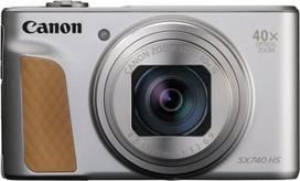 "Canon SX740 HS PowerShot" skaitmeninis fotoaparatas sidabrinės spalvos - praktiškas kompaktiškas fotoaparatas su 4K raiška ir hibridiniu automatiniu fokusavimu - "Canon Powershot" fotoaparatas su 40x optiniu priartinimu - automatinis perdavimas per WLAN