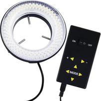 144 Makro-LED-Ringblitz und Ringlicht 4-Zone Ring Licht Mikroskop Kamera Foto Video 198mm Aussen 61mm Inner 20000Lux 6400K Foto Lampe Ring Leuchtstoff Blitzlicht Ringblitzleuchte