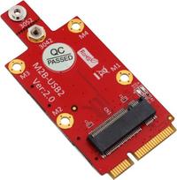 "LeHang M.2 Key B to Mini PCI-E" adapteris su dviem "Nano" SIM kortelių lizdais 3G/4G/5G moduliui