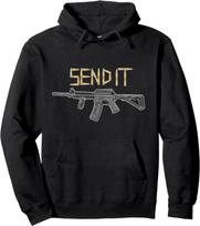 Send it AR15 PUBG Pullover Hoodie, black