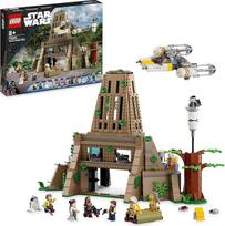 LEGO 75365 "Žvaigždžių karai: Naujoji viltis" sukilėlių bazė Yavin 4 su 10 minifigūrėlių, įskaitant Luką Skywalkerį, princesę Lėją, Chewbaccą, 2 droidų figūrėles, Y-Wing žvaigždžių naikintuvą ir vadavietę