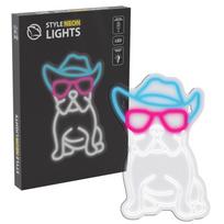 Manta SNL114MT Style Neon Lights Bulldog Dog With Glasses