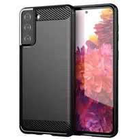 Carbon dėklas Flexible Cover TPU  Samsung Galaxy S21+ 5G (S21 Plus 5G) dėklas telefonui juodos spalvos
