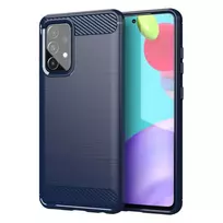 Carbon dėklas Flexible Cover TPU  Samsung Galaxy A72 4G mėlynos spalvos