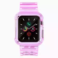 Silikoninė apyrankė Bracelet Case Strap Light Set for Apple Watch 40mm – raudonos spalvos