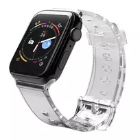 Silikoninė apyrankė Bracelet Bracelet Strap Light for Apple Watch 38/40mm – juodos spalvos