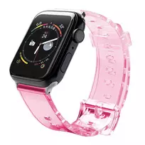 Silikoninė apyrankė Bracelet Bracelet Strap Light for Apple Watch 38/40mm – raudonos spalvos