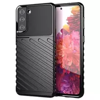 Thunder dėklas flexible armored cover Samsung Galaxy S22 + (S22 Plus) dėklas telefonui juodos spalvos