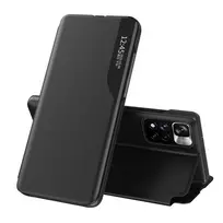 Eco Leather View dėklas Elegant Flip Cover Stand Function Poco M4 Pro 5G juodos spalvos