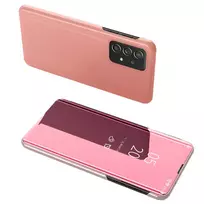Clear View dėklas flip cover Samsung Galaxy A73 dėklas telefonui rožinės spalvos