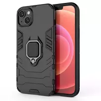Ring Armor case Apple iPhone 14 Plus armored cover magnetic holder ring dėklas telefonui juodos spalvos