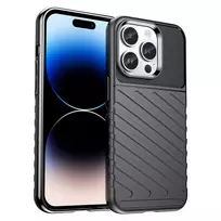 Thunder dėklas Apple iPhone 14 Pro armored case dėklas telefonui juodos spalvos
