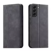 Magnet Fancy  Samsung Galaxy S23+ flip cover wallet stand dėklas telefonui juodos spalvos