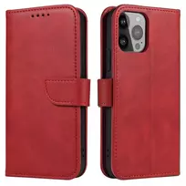 Magnet  Samsung Galaxy S23 Ultra flip cover wallet stand raudonos spalvos