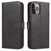 Magnet dėklas cover TCL 30+ flip cover wallet stand dėklas telefonui juodos spalvos