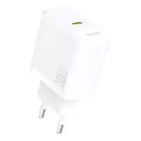 Dudao A27P 30W PD GaN USB-C laidinis įkroviklis – baltos spalvos