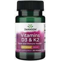 Vitamins D3 & K2 - 2,000 IU - 75 mcg - N60 - Swanson