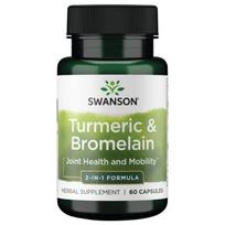 Turmeric & Bromelain - Ciberžolė ir bromelainas - N60 - Swanson