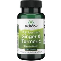 Ginger & Turmeric - Imbieras ir ciberžolė - N60 - Swanson