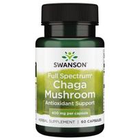 Chaga Mushroom - Beržinis juodgrybis - 400 mg - N60 - Swanson