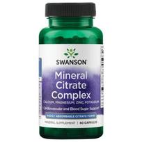 Mineral Citrate Complex - Geležies citratas, kalcis, magnis, cinkas, kalis - 25 mg - N60 - Swanson