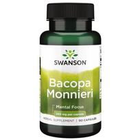 Bacopa Monnieri - 250 mg - N90-  Mėlynžiedė taškuonė - Swanson