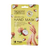 BEAUTY FORMULAS Hand Mask Rankų kaukė su kokosų aliejumi - 1 pora
