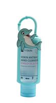 HISKIN Antibac Hand Cleanser+ Biocidal Hand Gel su miros miško uogų - delphin (75ml buteliukas + dėklas)