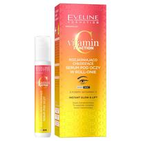 EVELINE Vitamin C 3xAction Šviesinantis ir Aušinantis Akių Serumas su ritinėliu 15ml