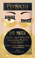Perfecta Eye Patch Golden Glitter Korean Eye Patches 1 pakas - 2 vnt.