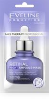 EVELINE Face Therapy Professional Lifting mask-ampoule - naktinis atsinaujinimas su 1% Retinal 8 ml