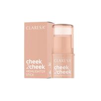 CLARESA Cheek2Cheek Cream Highlighter Stick 01 Perlų Švytėjimas