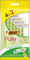 BIC Moteriškas skustuvas 3 ašmenų Pure Lady 1op -6vnt(4+2 nemokamai)