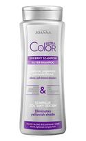Joanna Ultra Color Silver šampūnas plaukams, pašalinantis gelsvą atspalvį - sidabriniai ir pelenų atspalviai šviesiems plaukams 400ml