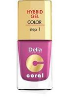 Delia Cosmetics Coral Hybrid Gel Nagų Lakas Nr. 21 Fuksija 11ml