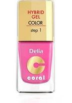 Delia Cosmetics Coral Hybrid Gel Nagų Lakas Nr. 22 Candy Pink 11ml