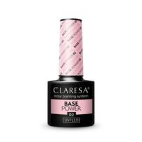 CLARESA Base Power Base hibridiniam nagų lakui nr. 02 5g