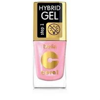 DELIA COSMETICS Coral Hybrid Gel Hibridinės nagų lako nr. 100 Rožinė Pudingas