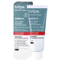 TOŁPA Dermo Face Sebio+ Light CICA-Kremas, koreguojantis trūkumus naktį 40 ml