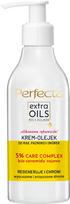 PERFECTA Extra Oils Cream-oil for hands, nails and cuticles - Silikoninės pirštinės 195 ml