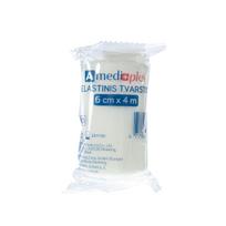 AMEDIPLUS, elastinis tvarstis, palaikomasis, 6cmx4m, 1 vnt